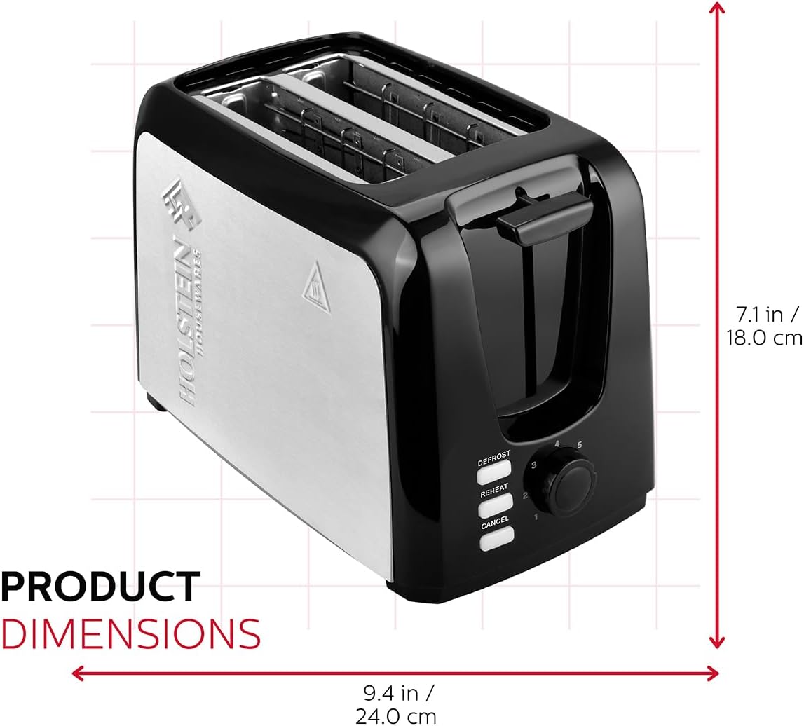 Black 2-Slice Toaster with 7 Browning Control Settings G5196
