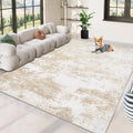 Beige 8x10 Washable Area Rug E811665