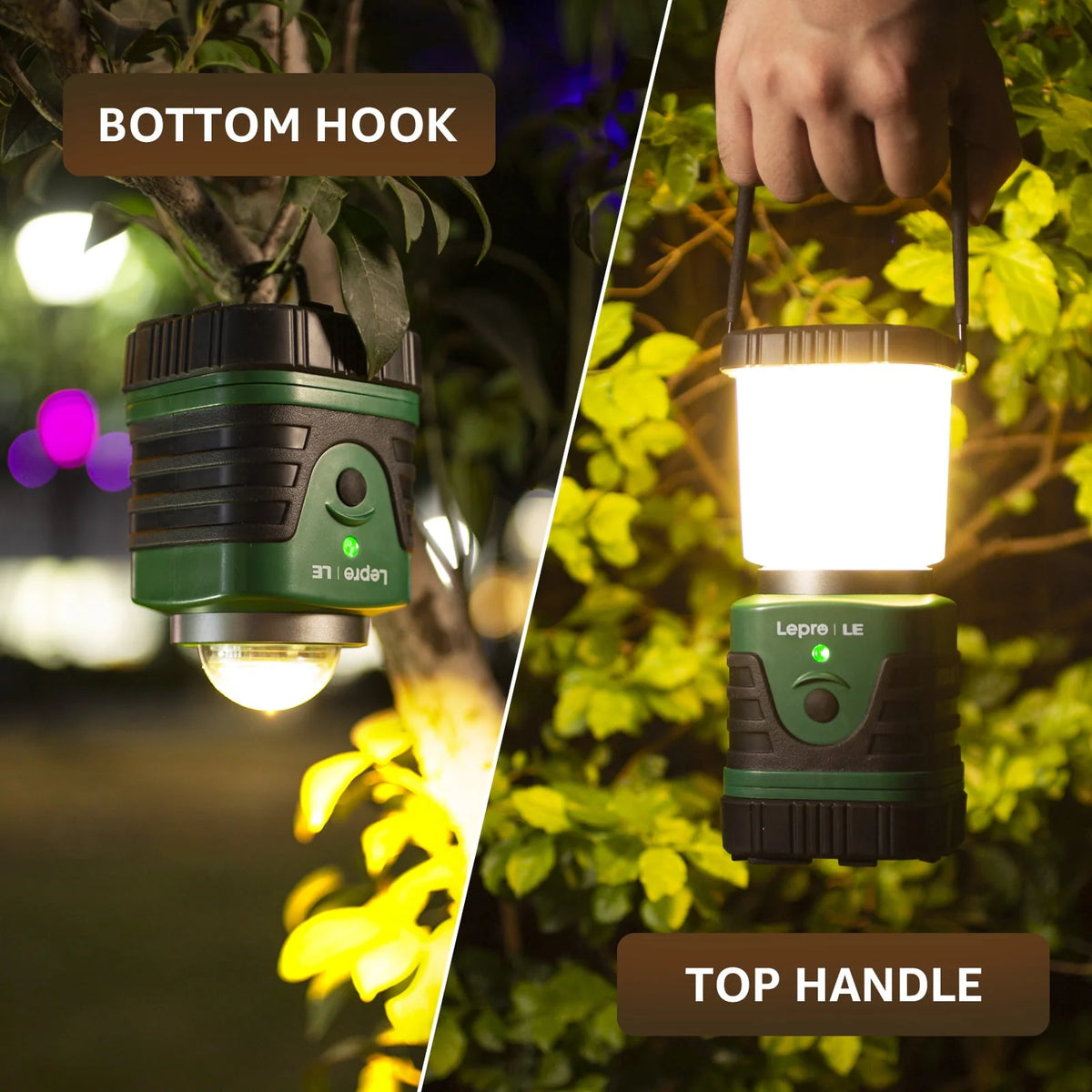LED Camping Lantern Rechargeable 1000LM 4400mAh X11619