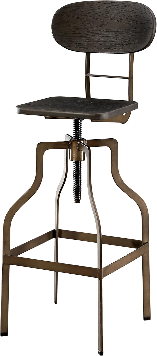 Height-Adjustable Swivel Barstool Z37845