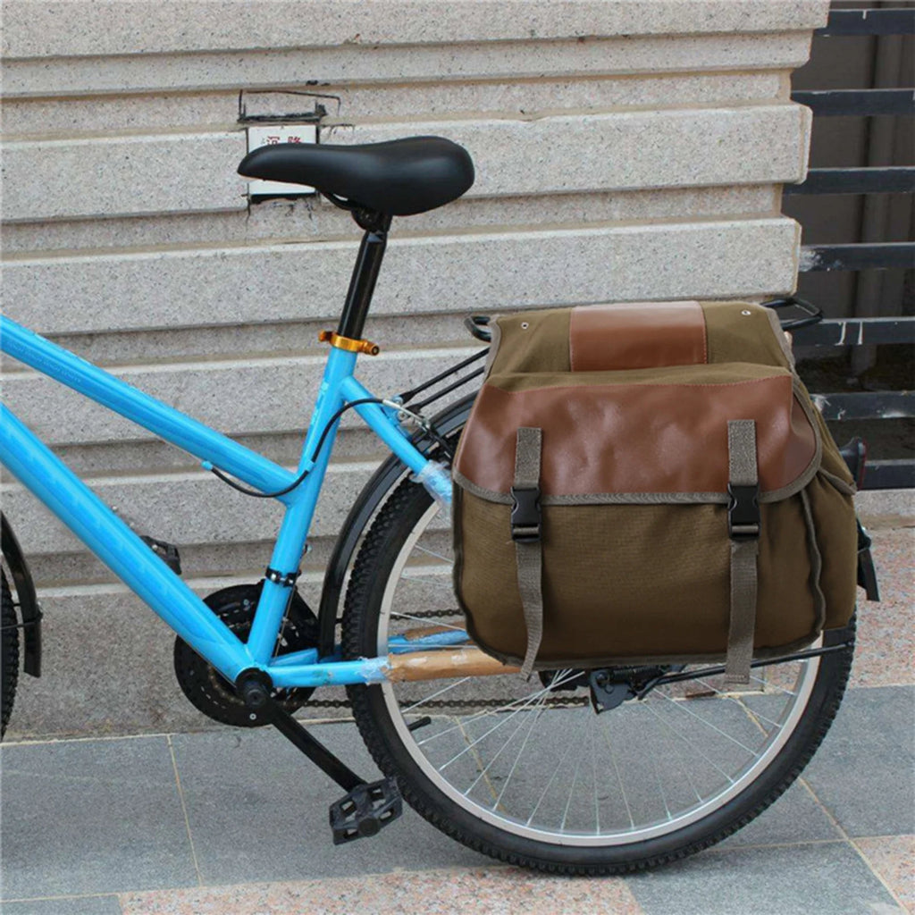 Large Capacity Canvas Waterproof Motorcycle Saddle Bag I250