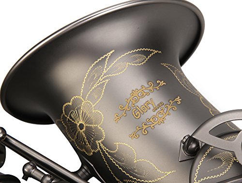 Black Lacquer E Flat Alto Saxophone with Case F654