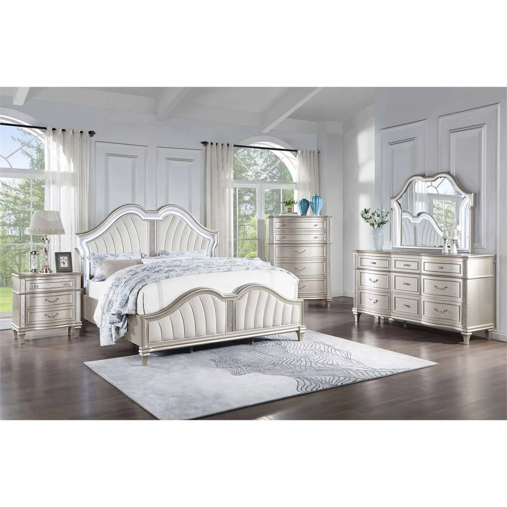 5-piece Wood Eastern King Bedroom Set Y668