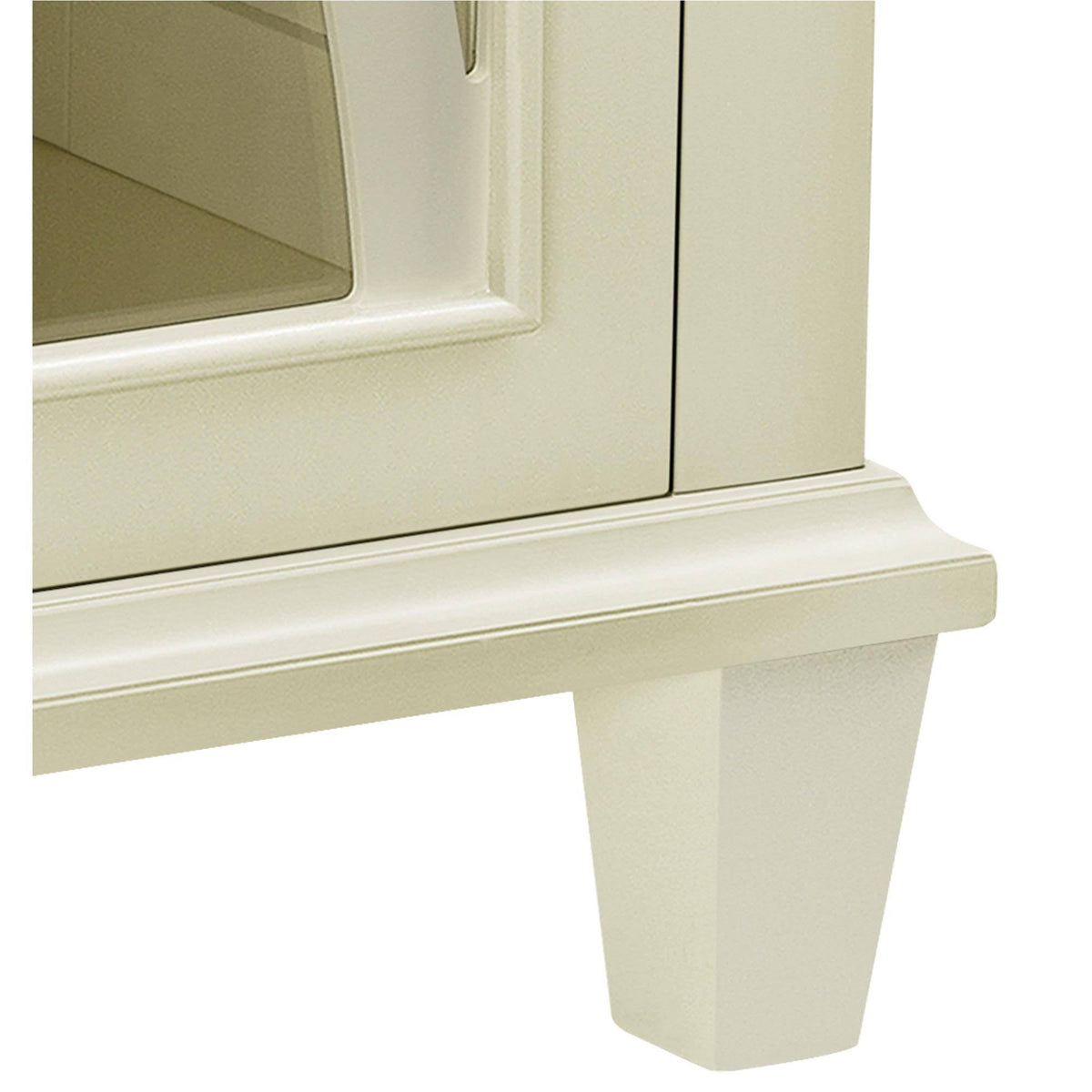 Ivory Double Door Accent Cabinet E9517