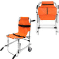 Foldable Stair Chair with 2 Wheels, 350 lbs Load Capacity (Orange) B23300