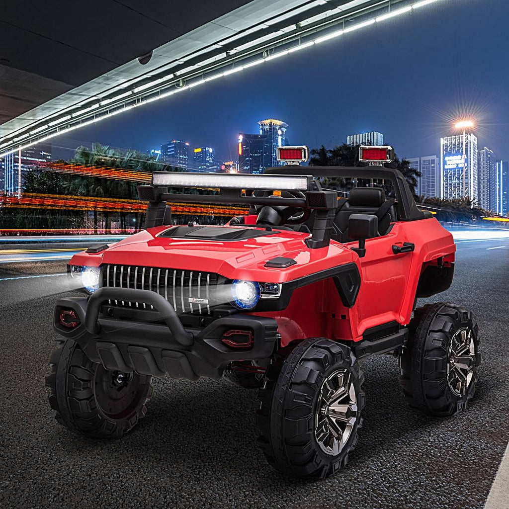 12V Kids Electric 2-Seater Ride on Police Car SUV Truck R570365