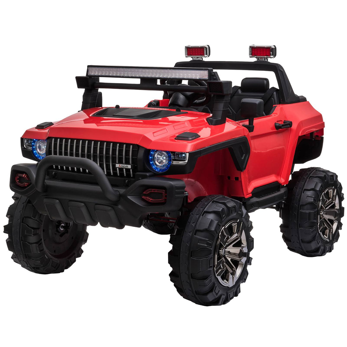 12V Kids Electric 2-Seater Ride on Police Car SUV Truck R570365
