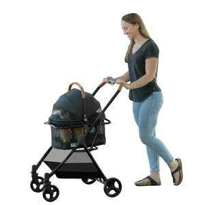 Jet Black Dog & Cat Stroller Y519