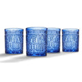 11 oz Blue Double Old Fashion Glass Set of 4 K23413