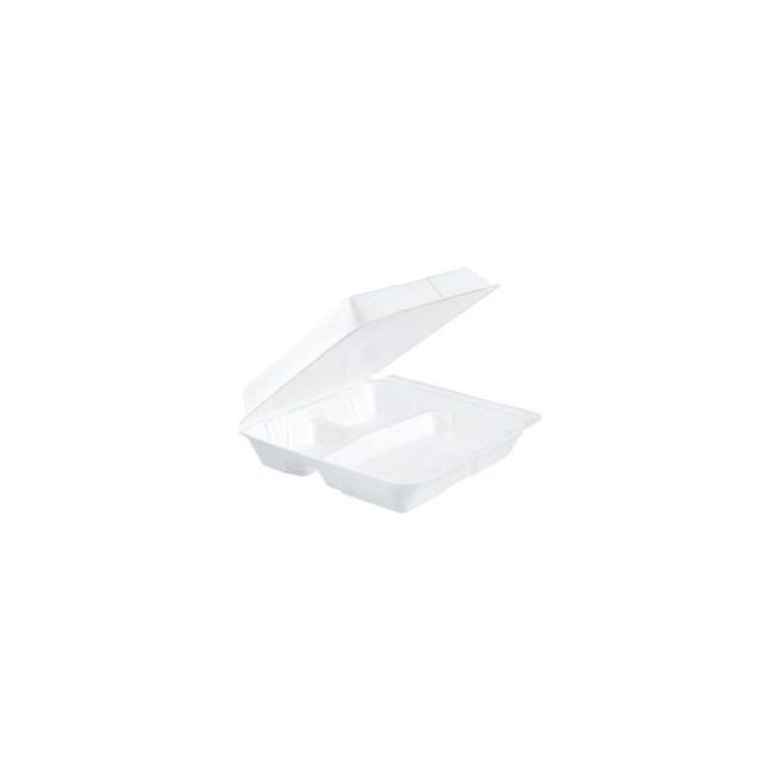 White Foam Hinged Lid Container U888063
