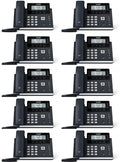 IP Phone 10 Pack 3.7-Inch Graphical Display Dual-Port Gigabit Ethernet PoE I24059