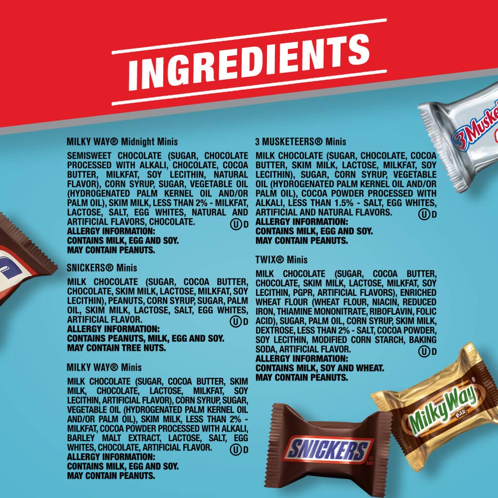40 oz 135 Piece Milk Chocolate & Dark Chocolate Candy Bars Variety Pack W85985