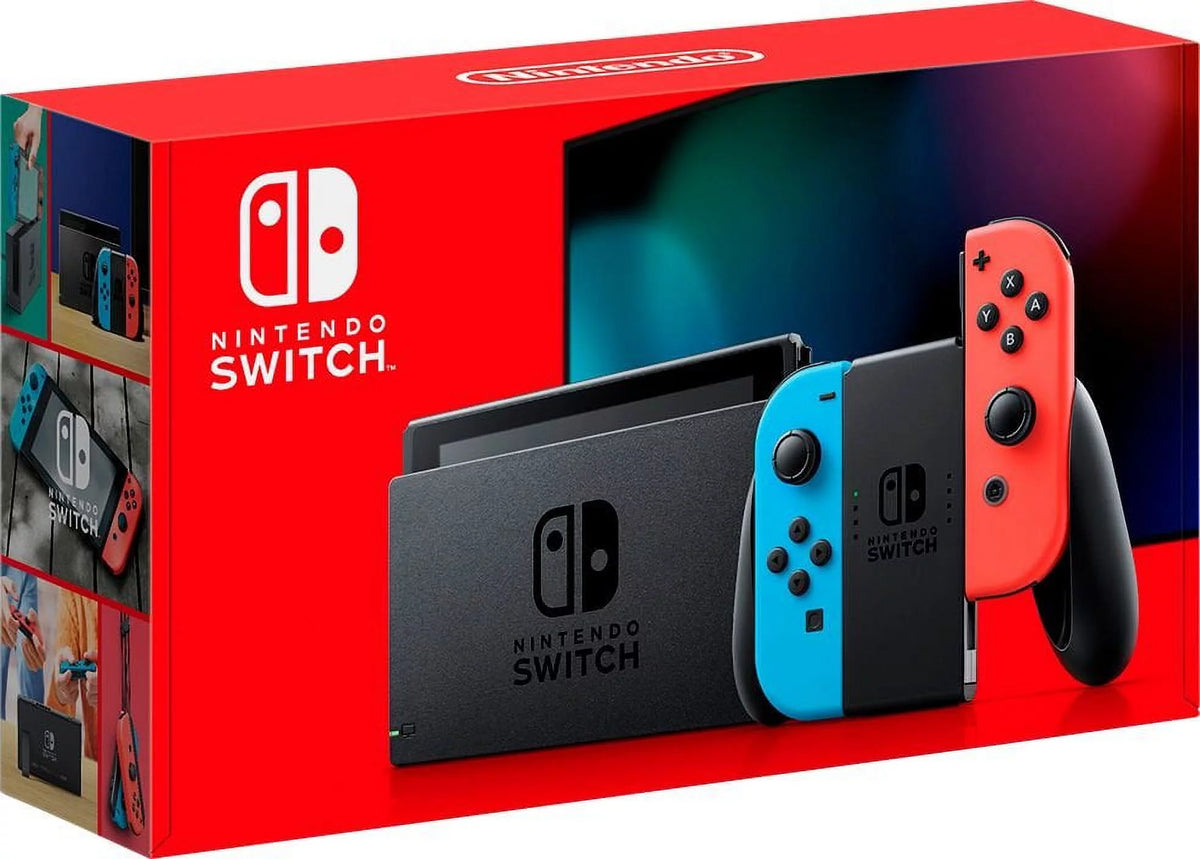 Neon Blue and Neon Red Gaming Console W284