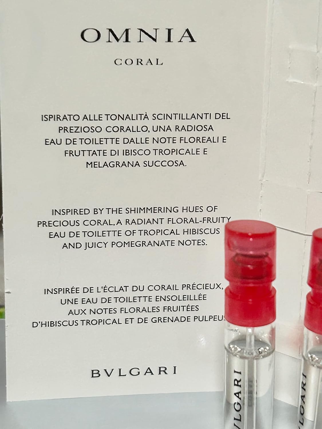 1.5 ml / 0.05 Fl Oz Eau De Toilette Spray Sample Vials (Pack of 3) Y6380
