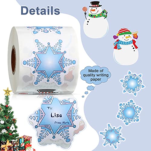 300 Pcs Christmas Stickers Self Adhesive Roll Stickers V24495