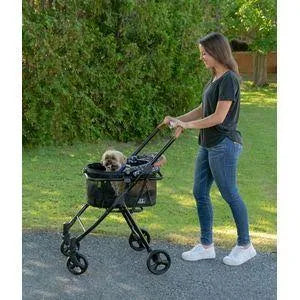 Jet Black Dog & Cat Stroller Y519