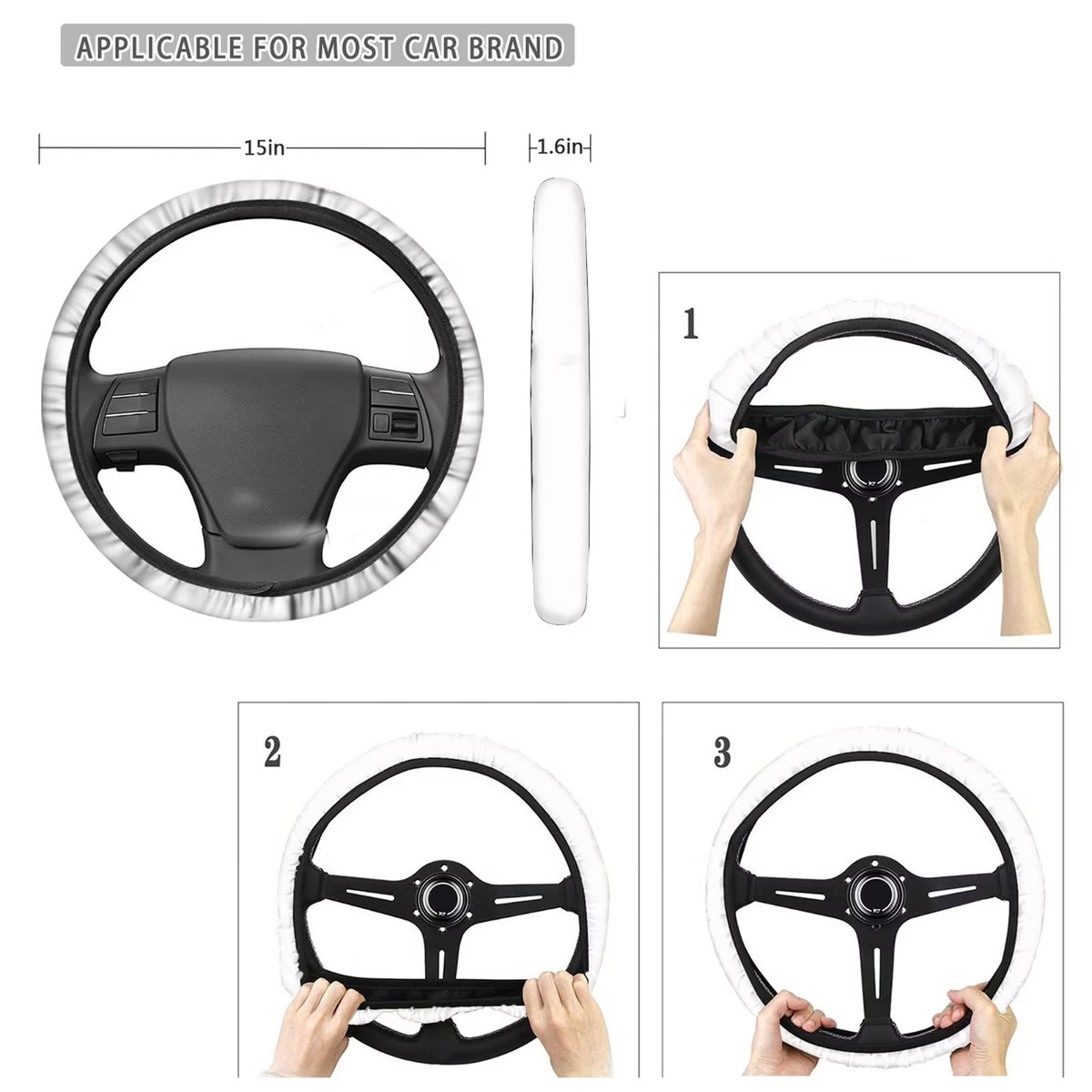 Aesthetic Flower Mushroom Car Seat Covers Full Set of 11 with Steering Wheel Cover A454157