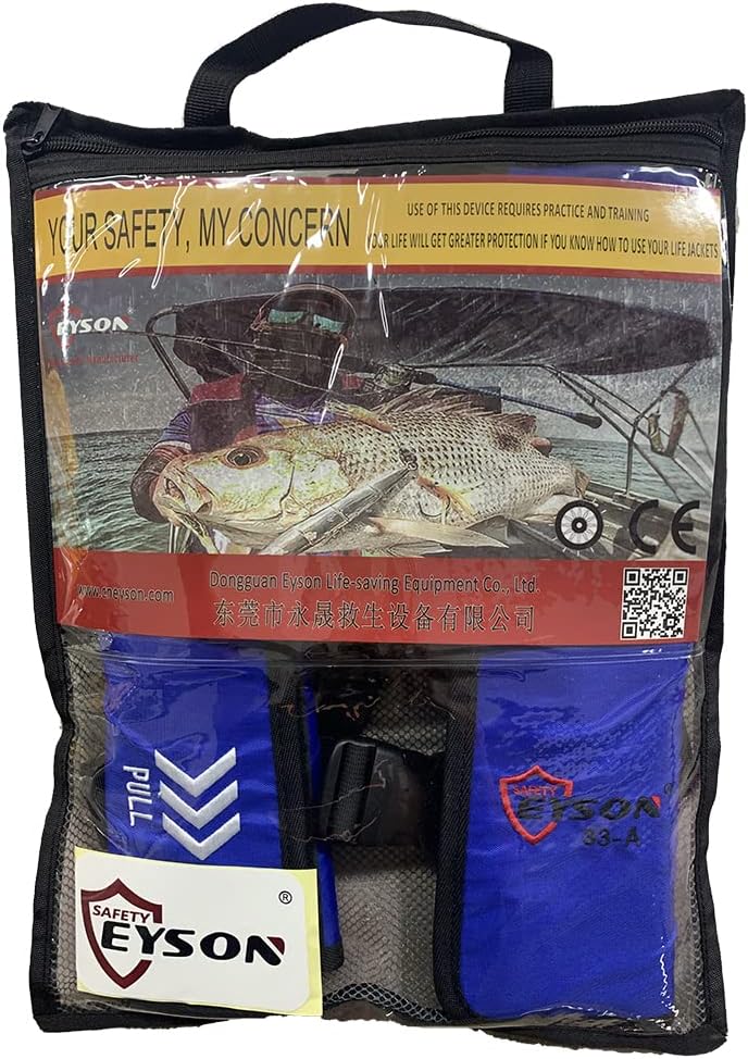 Blue Auto Inflatable Life Jacket Q21981