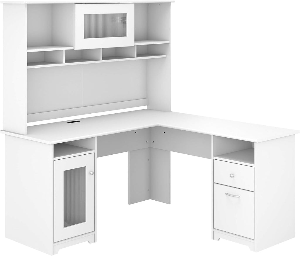 L Shaped Desk with Hutch C670447