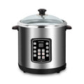 10 qt. Stainless Steel Electric Stew Cooker with Ceramic Pot K6137