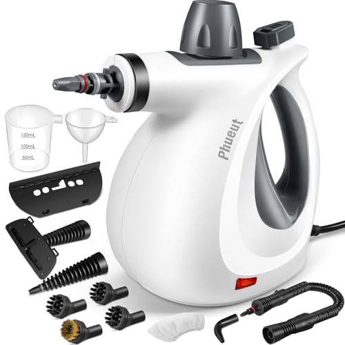 Pressurized Handheld Multi-Surface Natural Steam Cleaner with 12 pcs Accessories W243