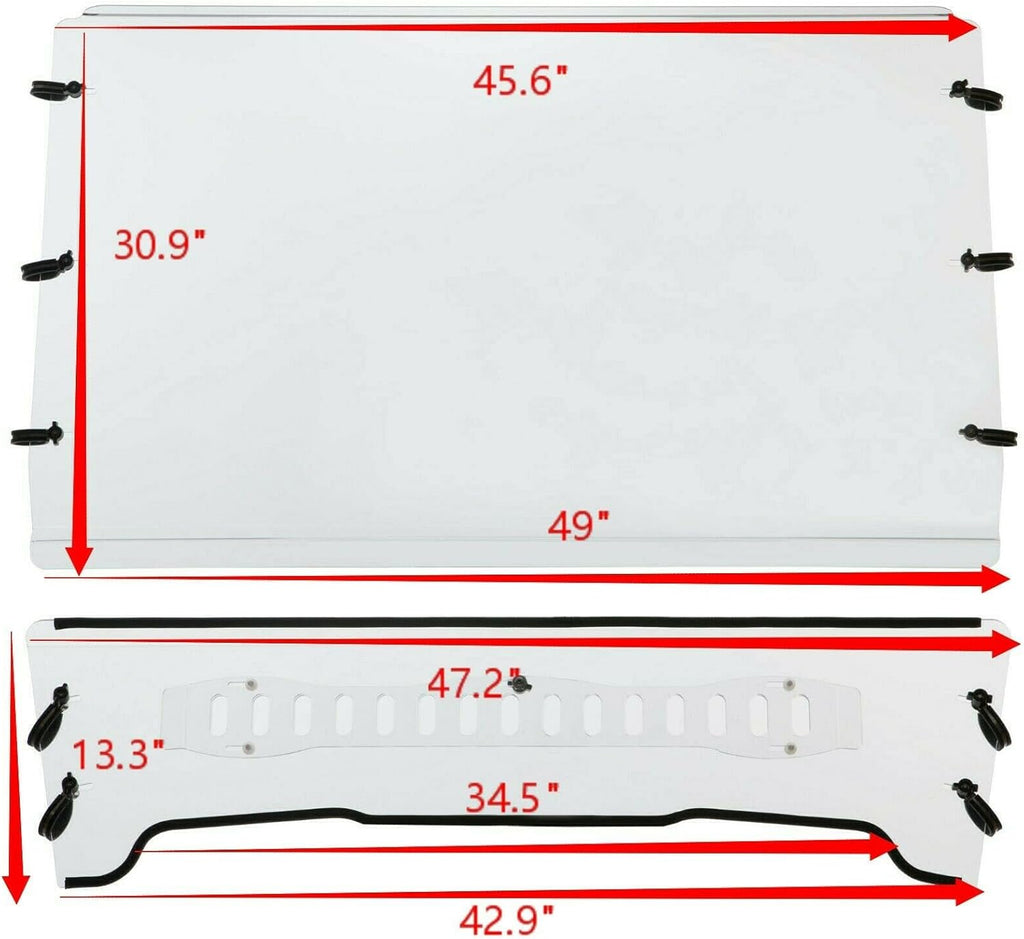 Front Vented Scratch Resistant Windshield X3422