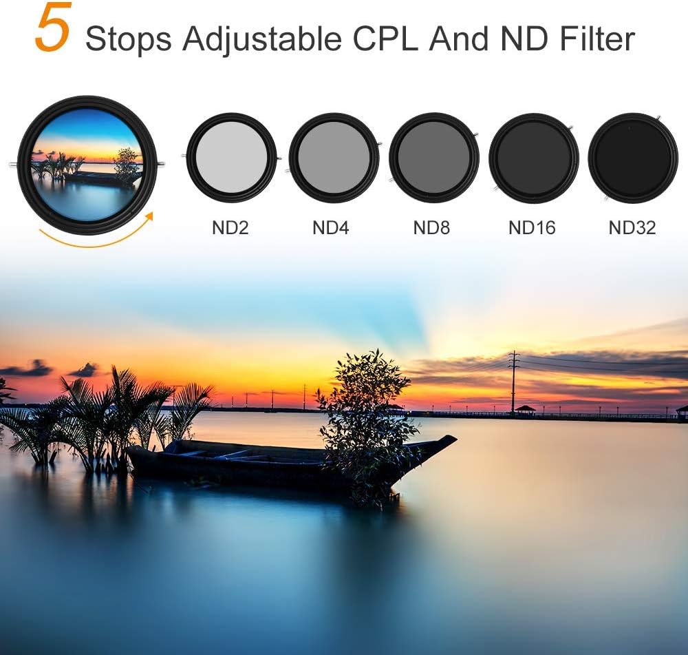 62mm Variable ND and CPL Filter 2 in 1 S705491