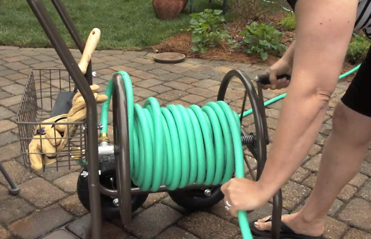 4 Wheel Garden Hose Reel Cart G172