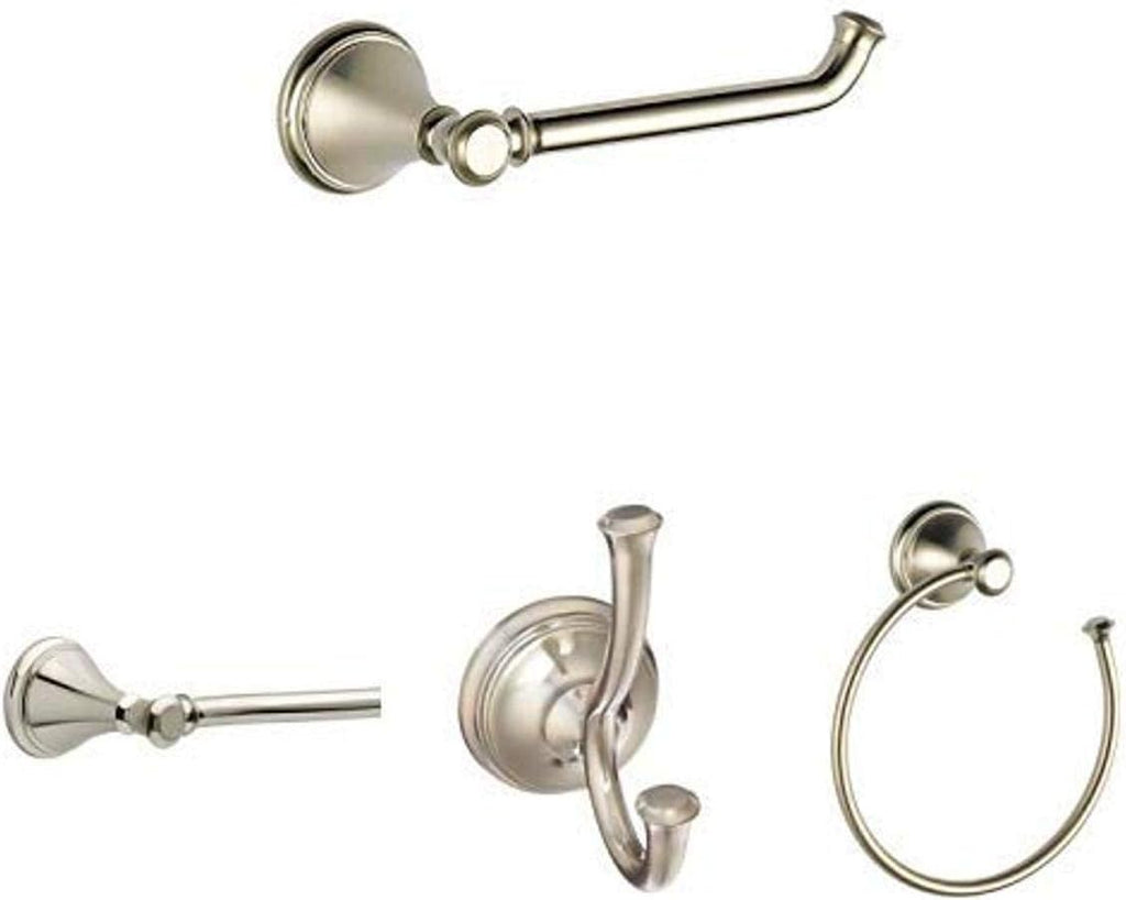 Chrome 4 Piece Bath Hardware Accessory Set K952