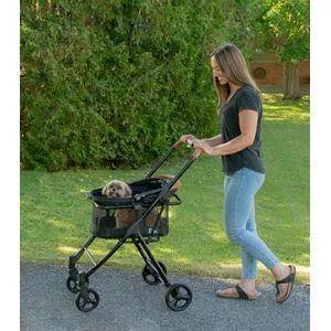 Jet Black Dog & Cat Stroller Y519