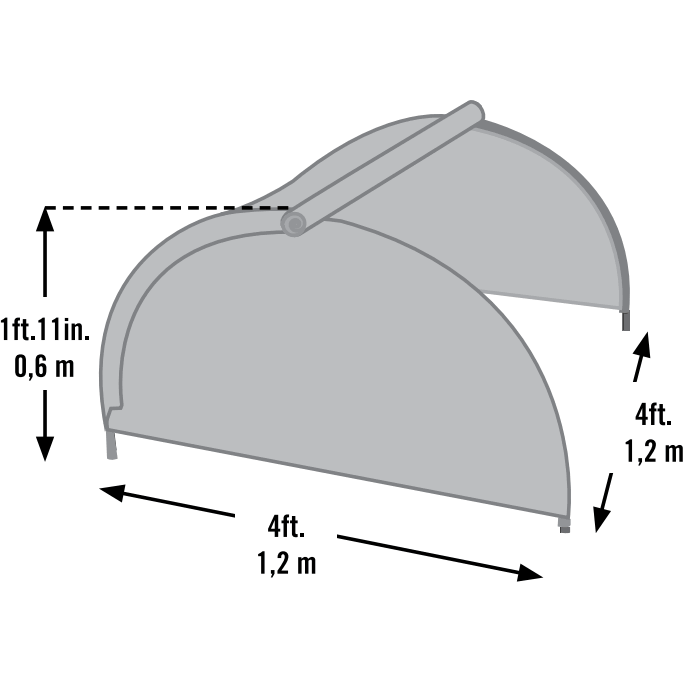 Round Raised Bed Greenhouse with Fully Closable Cover Q57695