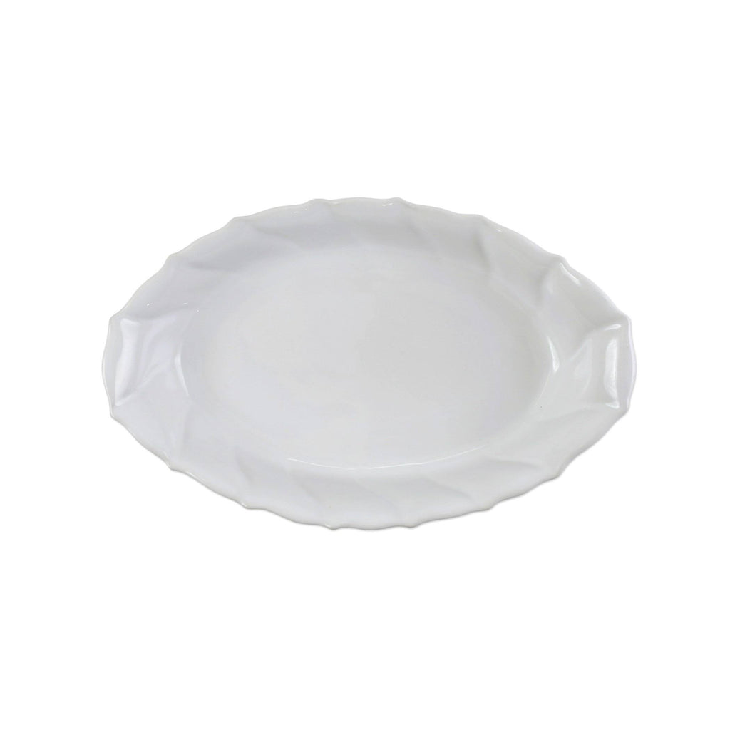 Stone White Ruffle Handled Oval Baker I776283
