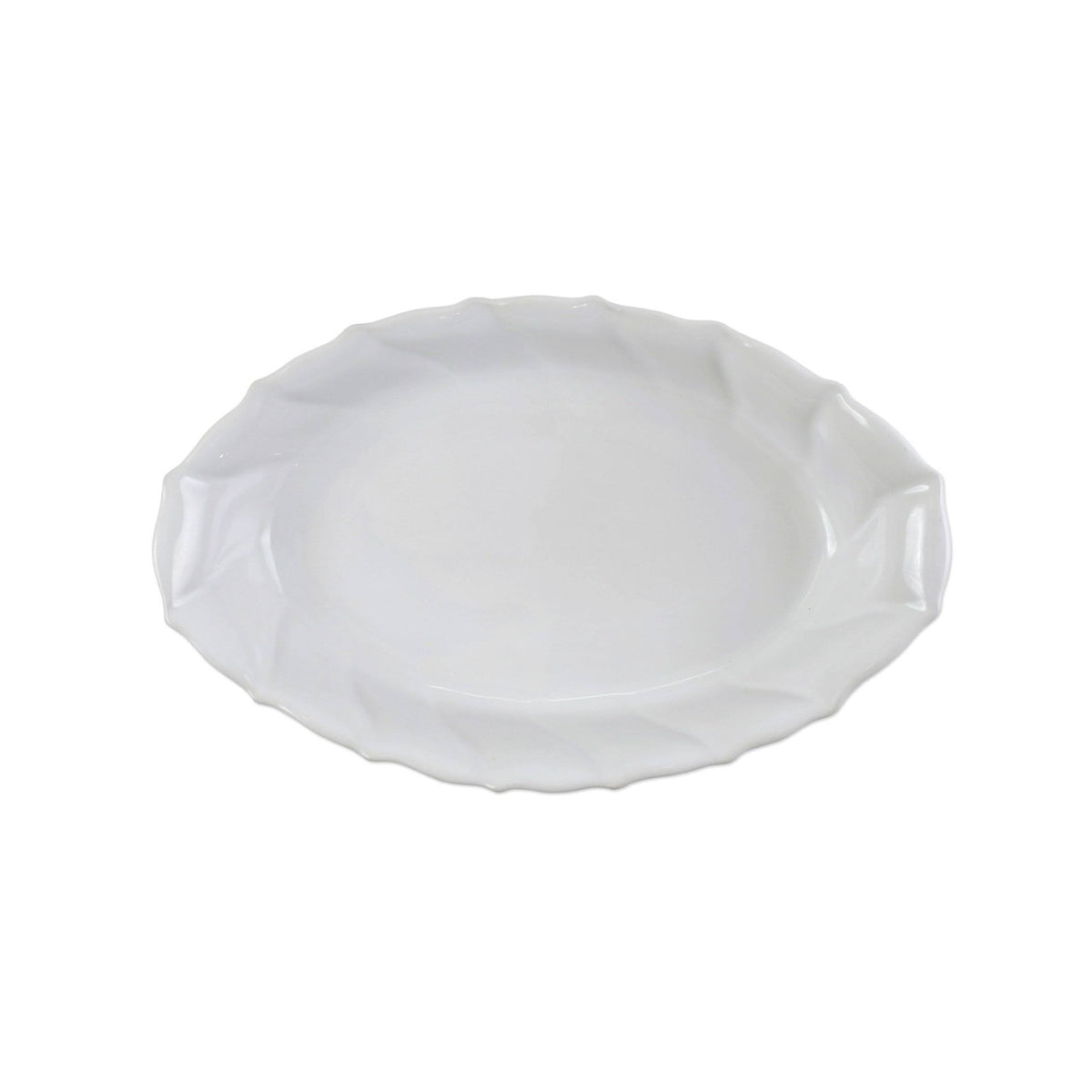 Stone White Ruffle Handled Oval Baker I776283