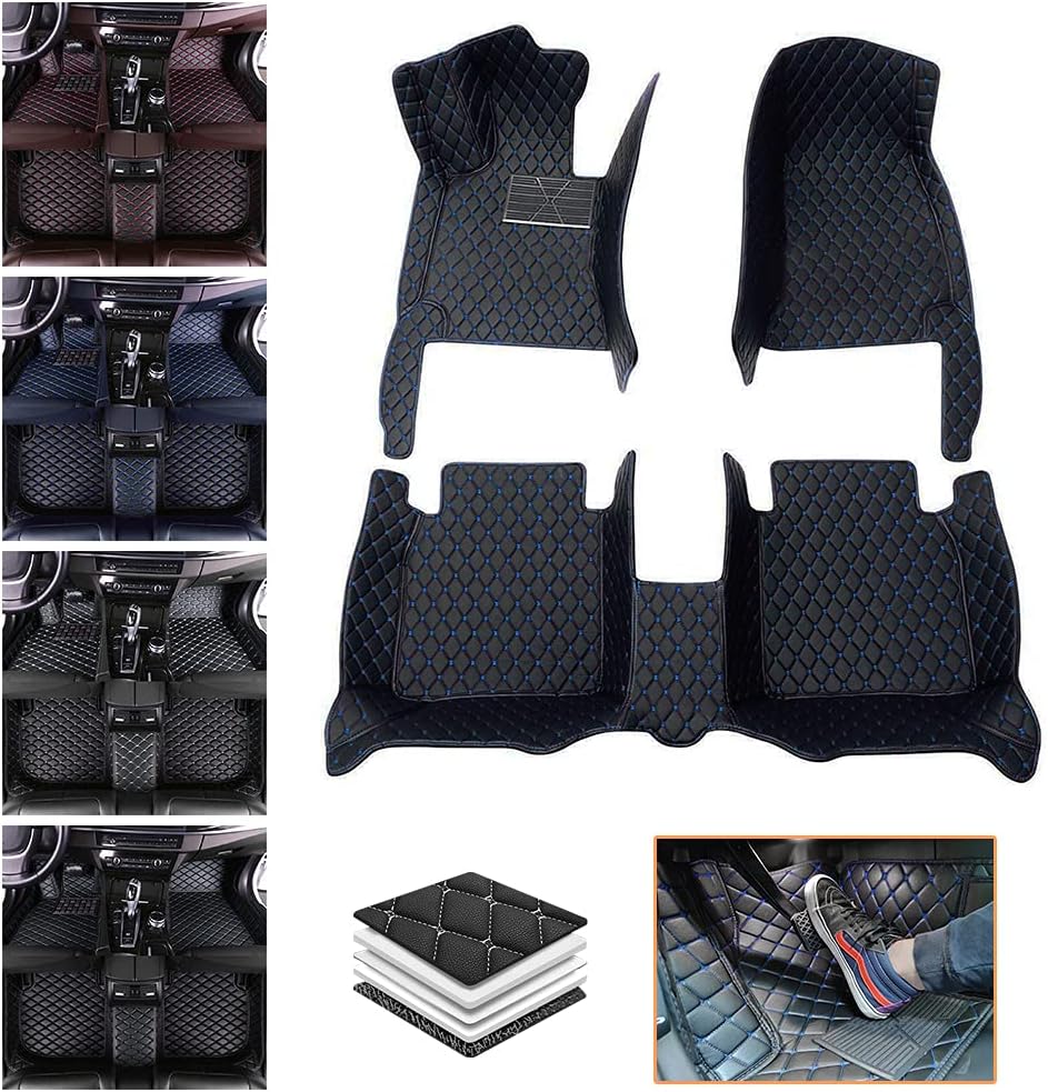 Red Waterproof Non-Slip Full Coverage Car Floor Mats M48524
