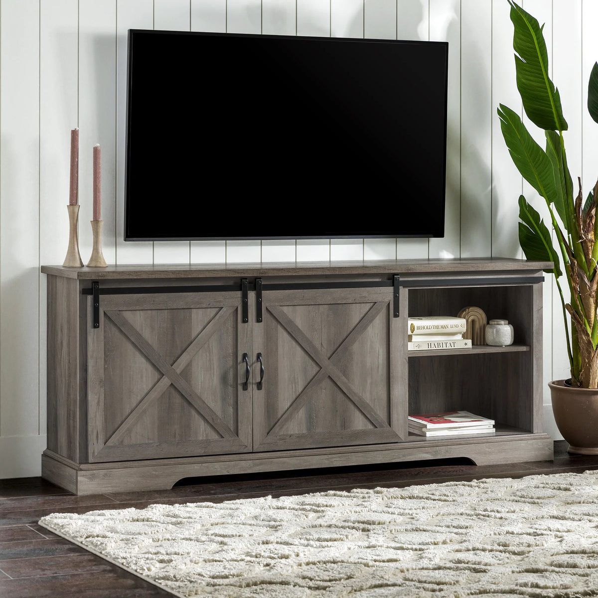 Modern Sliding Door TV Stand L74238