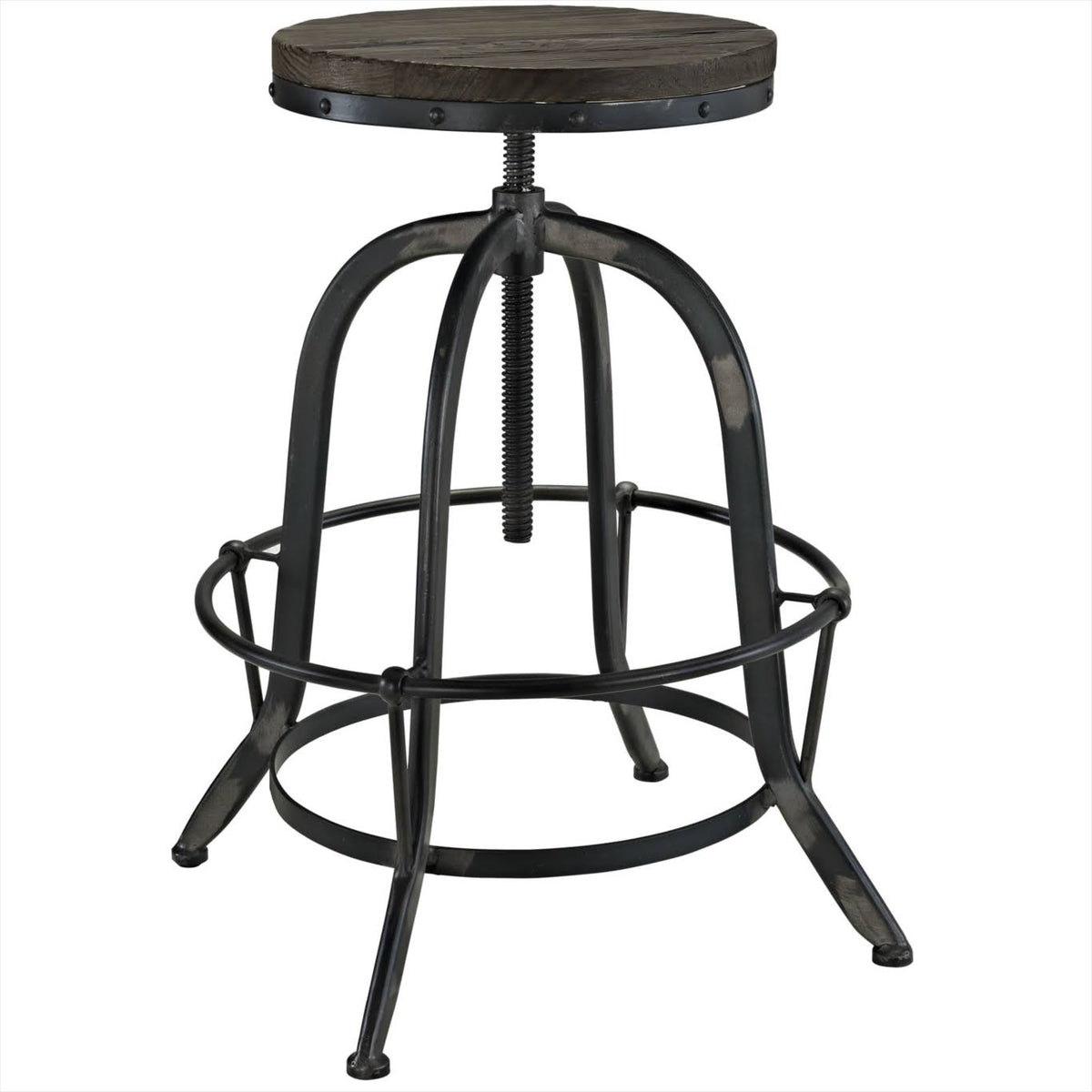 Black Wood Top Bar Stool G883