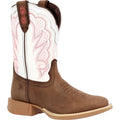 Little Kid's Brown and White Western Boot N914985