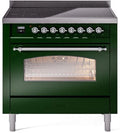 36 Induction Range with Electric Oven in Emerald Green E920864