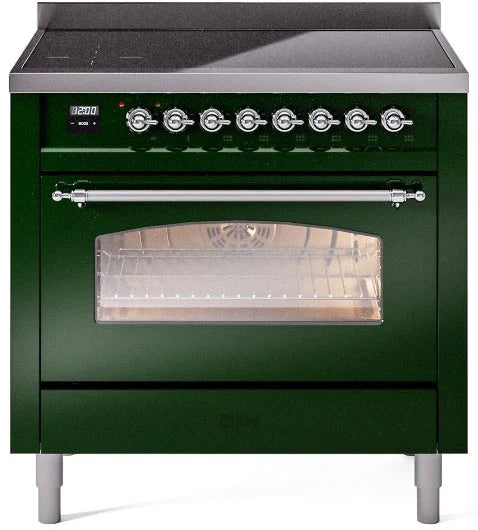 36 Induction Range with Electric Oven in Emerald Green E920864