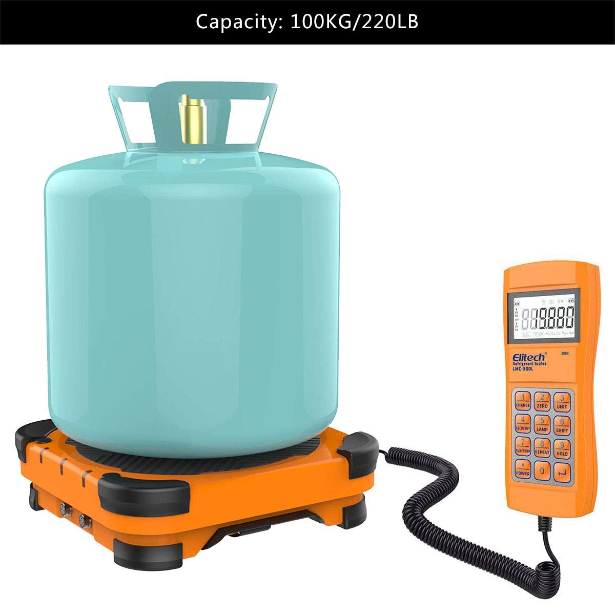HVAC Scale Digital Refrigerant Charging Weight Scale 220lbs/100kgs B821535