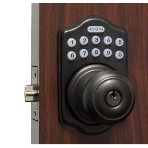 Oil Rubbed Bronze Electronic Knob Lock G9098