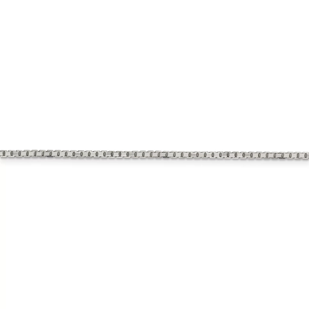 Sterling Silver 1.7mm Diamond-cut Box Chain D484