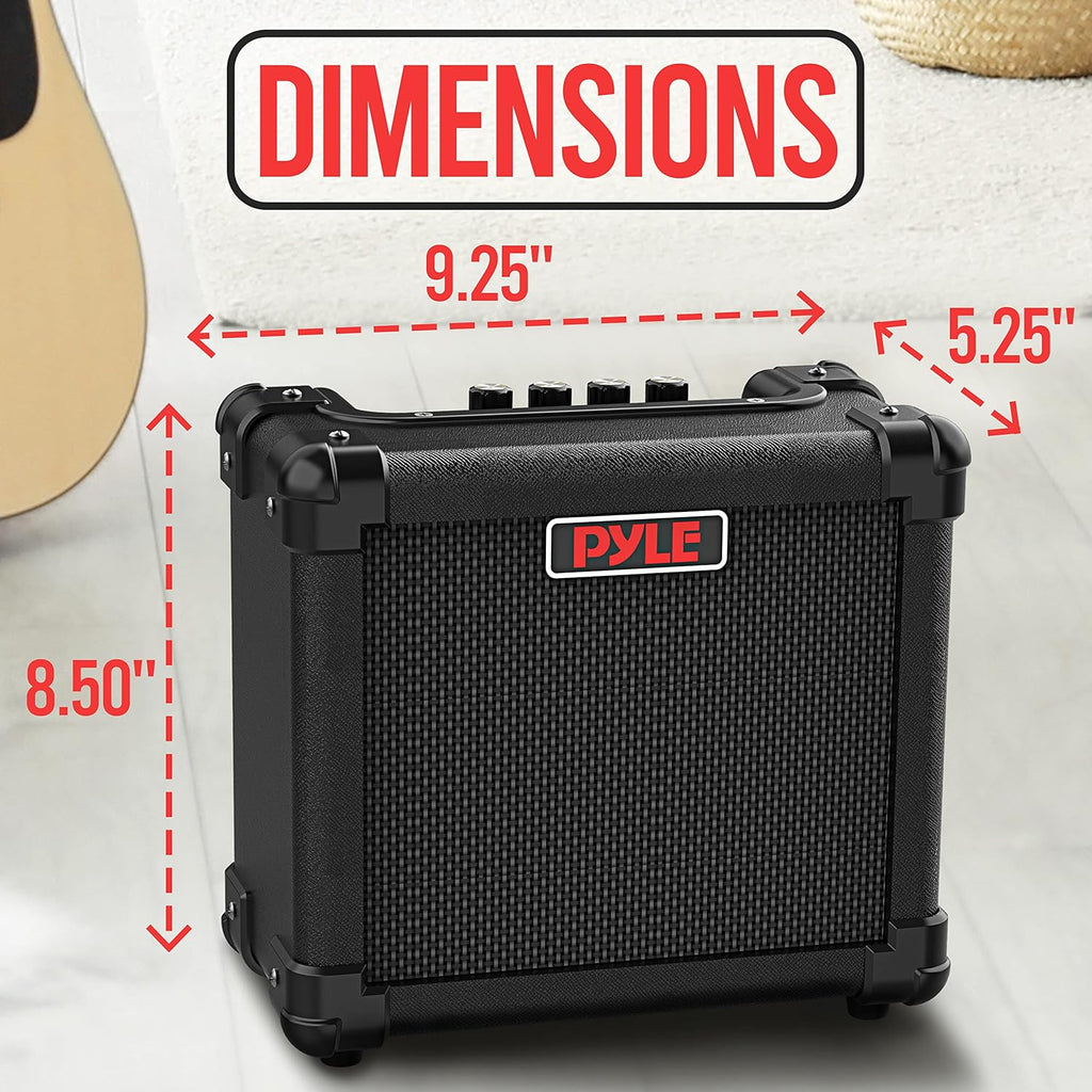 Portable 10 Watt Mini Electric Guitar Amplifier with 5-Inch Speaker, Pack of 2 F875595
