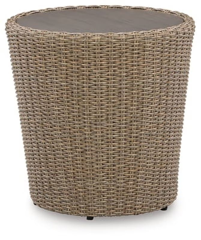 Beige Outdoor End Table W105