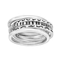 Set of Five Stacking Rings in Sterling Silver L3007