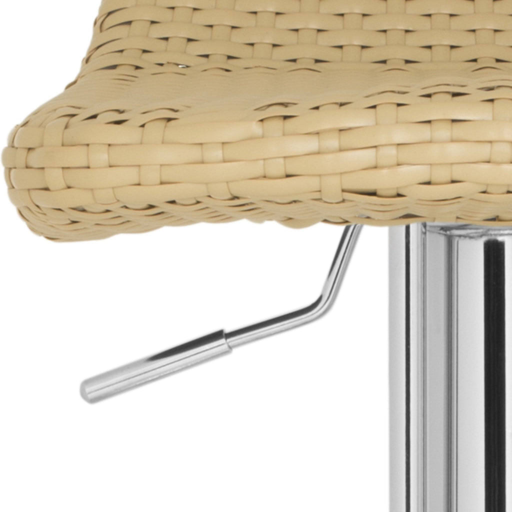 Wicker Natural Swivel Bar Stool T177