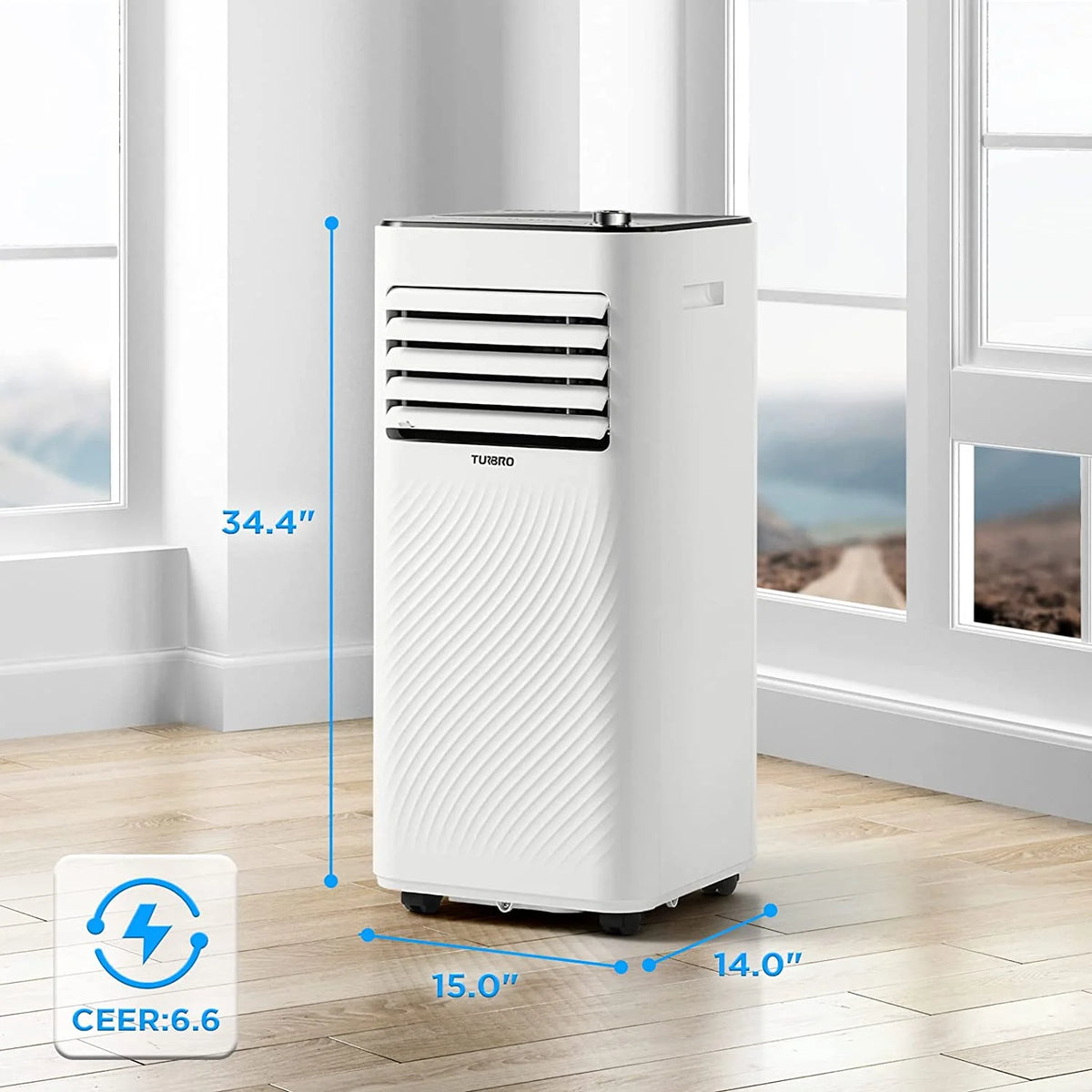 10,000 BTU Portable Air Conditioner, Dehumidifier and Fan L130457