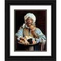 Black Ornate Wood Framed Museum Art Print F9209