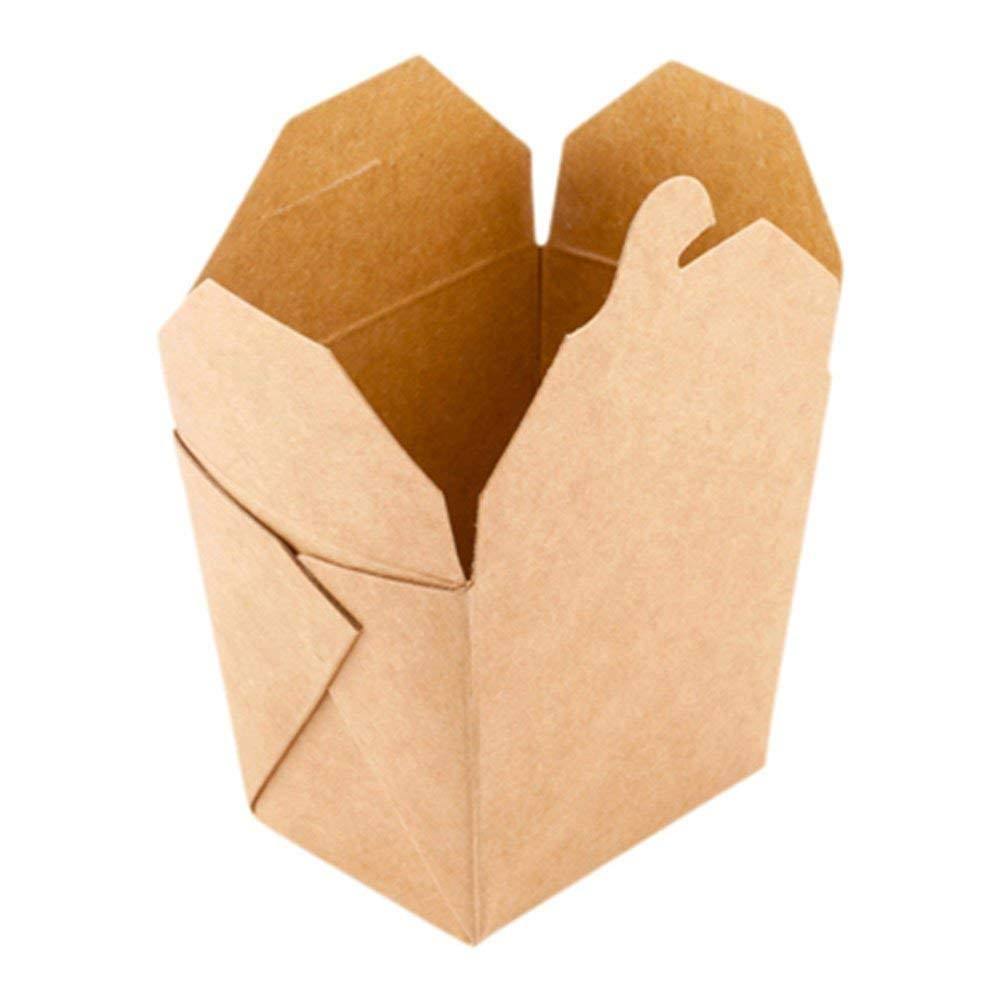 Kraft Brown 8-oz Square Disposable Food Container J1400