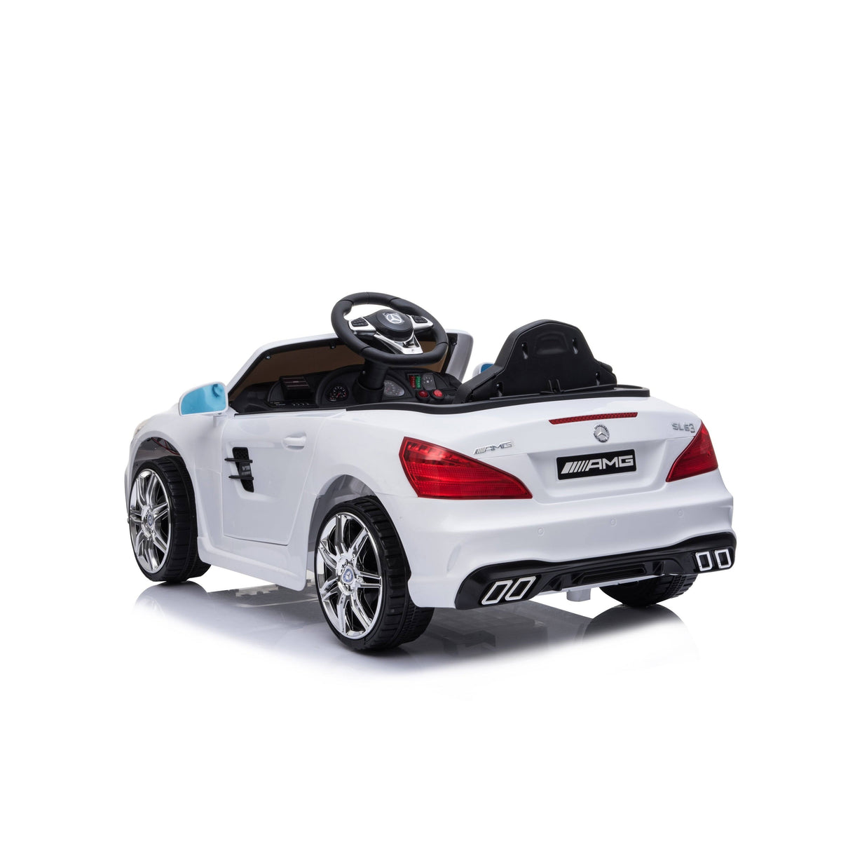 White 12V Ride-On Car A11519